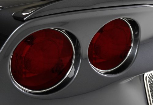 American Car Craft Chevrolet Corvette 2005 2006 2007 2008 2009 2010 2011 2012 2013 Chrome Tail Light Vinyl Trim Surround Ring Show Kit