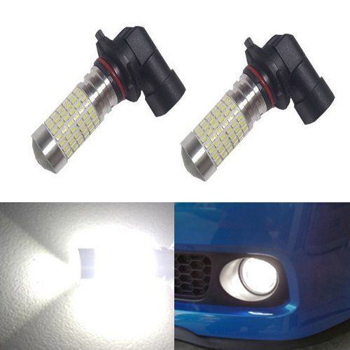 JDM ASTAR 1200 Lumens Extremely Bright 144-EX Chipsets H10 9140 9145 LED Bulbs with Projector for DRL or Fog Lights, Xenon White