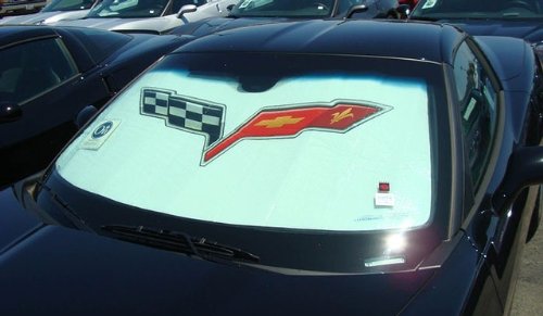 2005-2013 Corvette Windshield Sunshade with C6 Logo