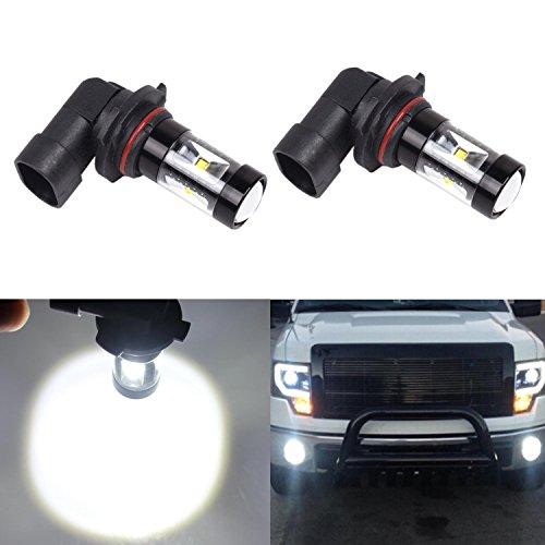 JDM ASTAR Extremely Bright Max 30W High Power 9040, 9140, 9145, 9050, 9155, H10 LED Bulbs for DRL or Fog Lights, Xenon White