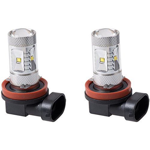 Putco 250011W Optic 360 H11 High Power LED Fog Lamp Bulb,Pack of 2