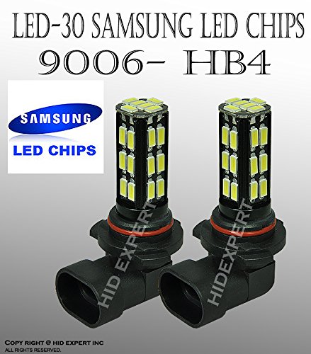 JDM 30 LED pair 9006 HB4 Samsung Chips Fit:Fog Light Only White Replace Bulbs
