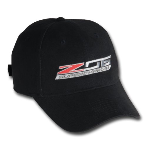 C7 Corvette Stingray - Z06 Supercharged Logo Cap : Black