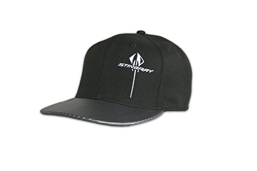 Corvette Black C7 Stingray Vertical Fitted Hat
