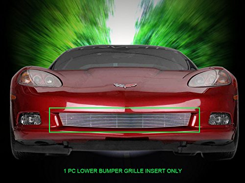 Fedar 06-10 Chevy Corvette C6 Bolt Over Style Combo Billet Grille Grill 1-pc Set-Polished #320787