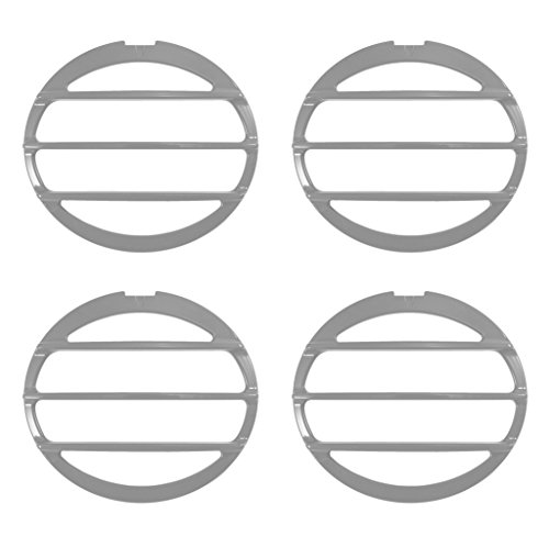 C6 Corvette 4pc Rear Tail Light Grille Covers - Machine Silver 67 67U WA994L C6 Corvette 4pc Rear Tail Light Grille Covers - Machine Silver 67 67U WA994L