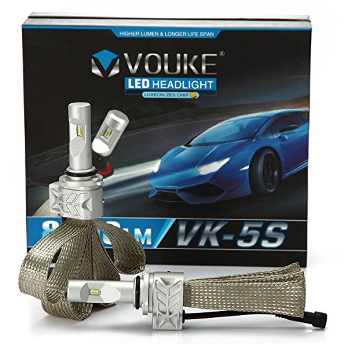 VK-5S 9006 8000LM LED Headlight Conversion Kit, Low beam headlamp, Fog Driving Light, HID or Halogen Head light Replacement, 6500K Xenon White, 1 Pair- 2 Year Warranty VK-5S 9006 8000LM LED Headlight Conversion Kit, Low beam headlamp, Fog Driving Light, HID or Halogen Head light Replacement, 6500K Xenon White, 1 Pair- 2 Year Warranty