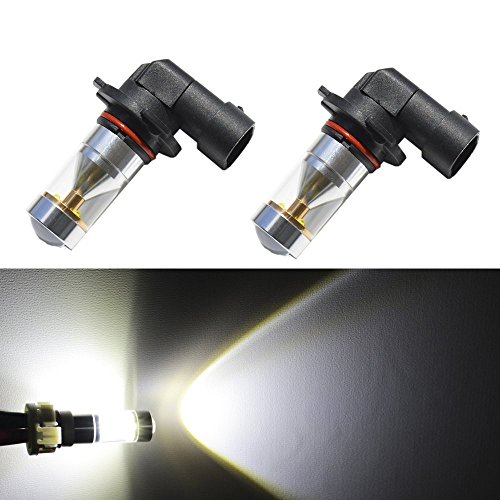 JDM ASTAR Extremely Bright All Size CREE LED Bulbs w/ Reflector Mirror for DRL or Fog Lights, Xenon White (H10 9145)