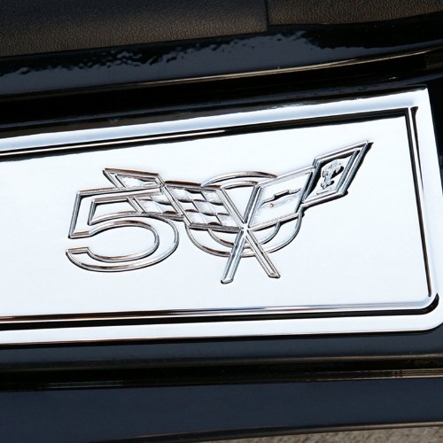 Corvette Door Sill Plates - Billet Chrome with 50th Anniversary Logo : C5 & Z06 Corvette Door Sill Plates - Billet Chrome with 50th Anniversary Logo : C5 & Z06
