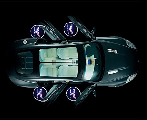 Gogolighting® LED Car Door Laser Projector Ghost Shadow Step Light Logo FOR Corvette C6 C7